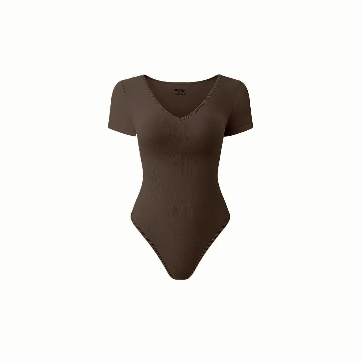 Tummy Control Bodysuits V-Neck black shapewear